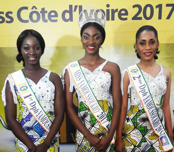 Miss Côte d'Ivoire 2017 - le Trio Gagnant de la présélection du District de Yamoussoukro