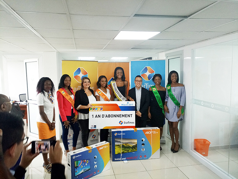 Miss CI 2017: StarTimes offre 1 an d'abonnement gratuit, puis des lots à la Miss et ses dauphines